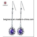 Tanzanite Color Sw Elements Joyería Pendientes, Nuevo Modelo Diario Wear Earrings (WSEQP04138)